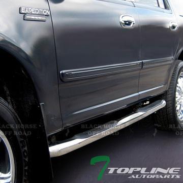 3" stainless steel side step nerf bars running boards 97-02 ford expedition cs2