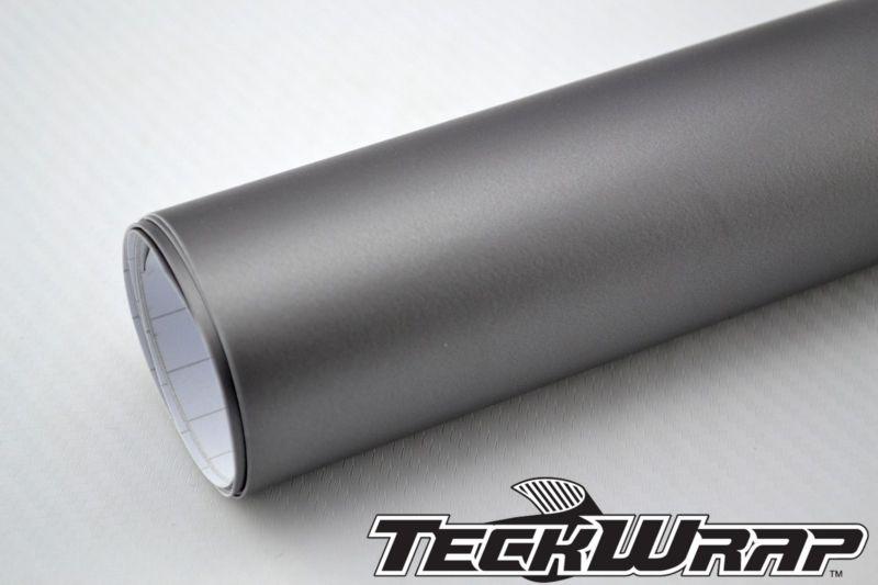 24" x 60" in. grey/gray vinyl matte satin car wrap film sticker roll bubble free