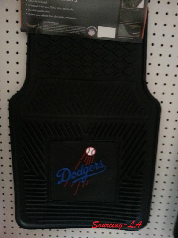 Los angeles dodgers heavy duty 2-piece vinyl car mats