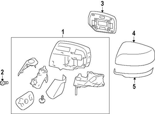 Subaru oem 91054aj230 outside mirrors-lower cover