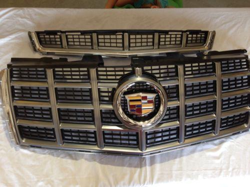 Gm # 22822576 cadillac cts upper & lower grille bright finish genuine oem gm