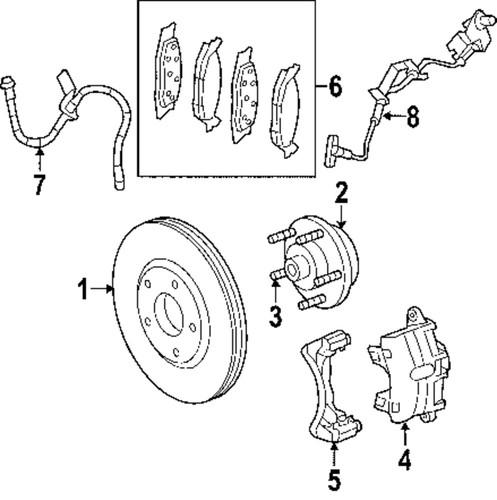 Mopar oem 5085822ac abs wheel speed sensor-abs sensor