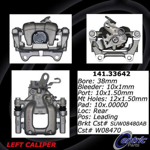 Centric 141.33642 rear brake caliper-premium semi-loaded caliper-preferred