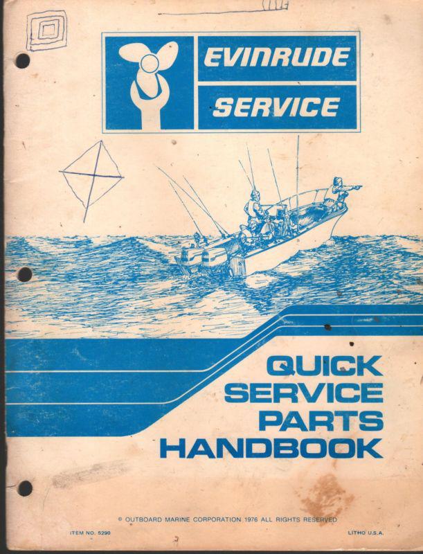 1951-1976 evinrude outboard quick reference service parts manual