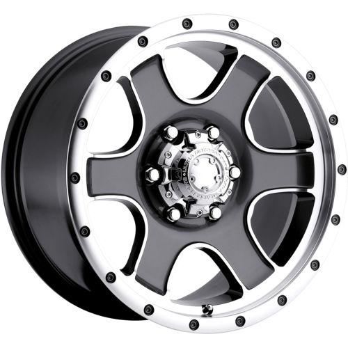 17x9 gray ultra nomad (174) wheels 6x135 +25 ford f-150