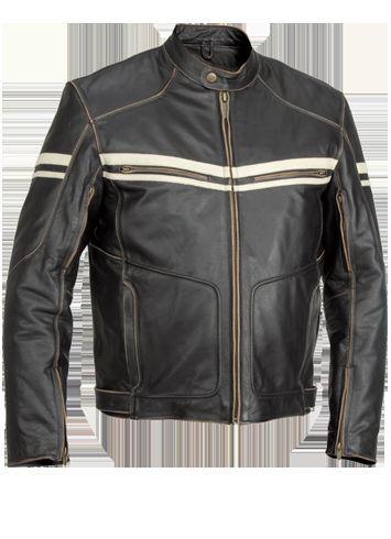 Buy Vintage style Motorcycle Jacket, River Road Hoodlum, medium, 44 ...