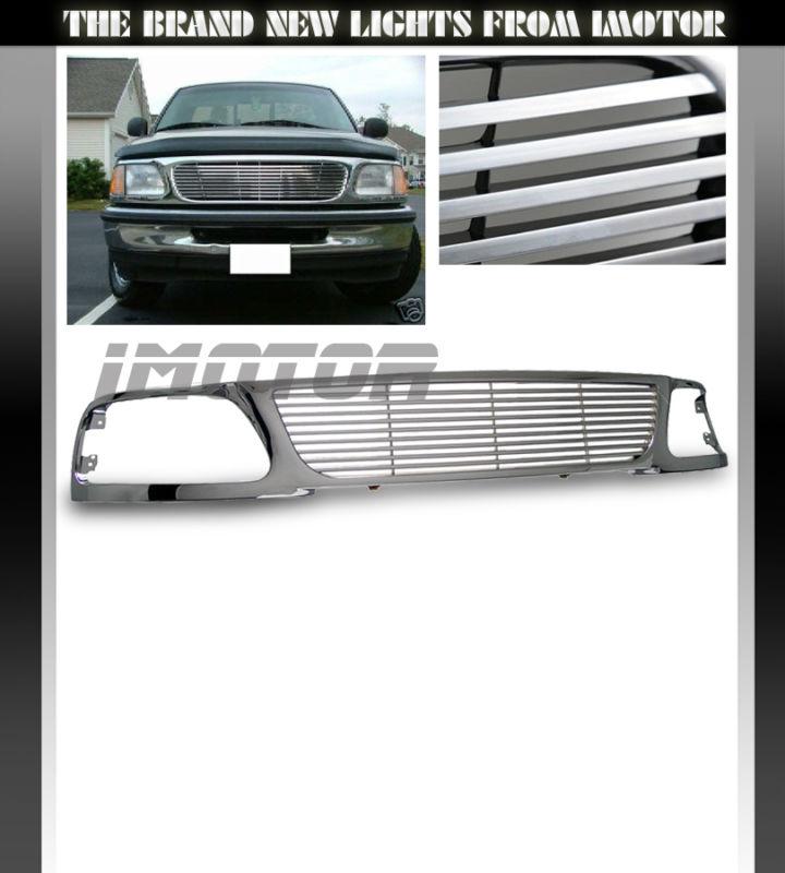 Ford 97-98 f150/expedition horizontal billet style chrome polish painted grille