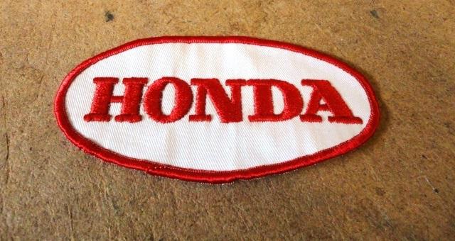 Vinatge honda small embroidered sew on patch