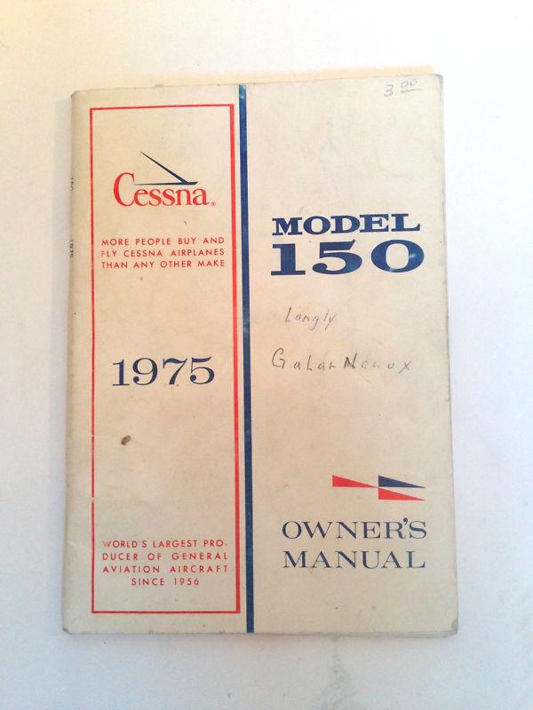 Model 150 cessna 1975 owner's manual (handbook)