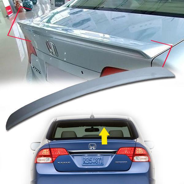 Spoiler rear wing - unpainted exterior fit 2006~2011 honda civic 