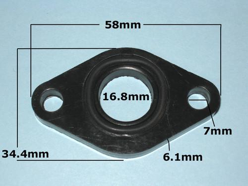 Gy6 50cc carburetor insulator gasket with o ring   ga05