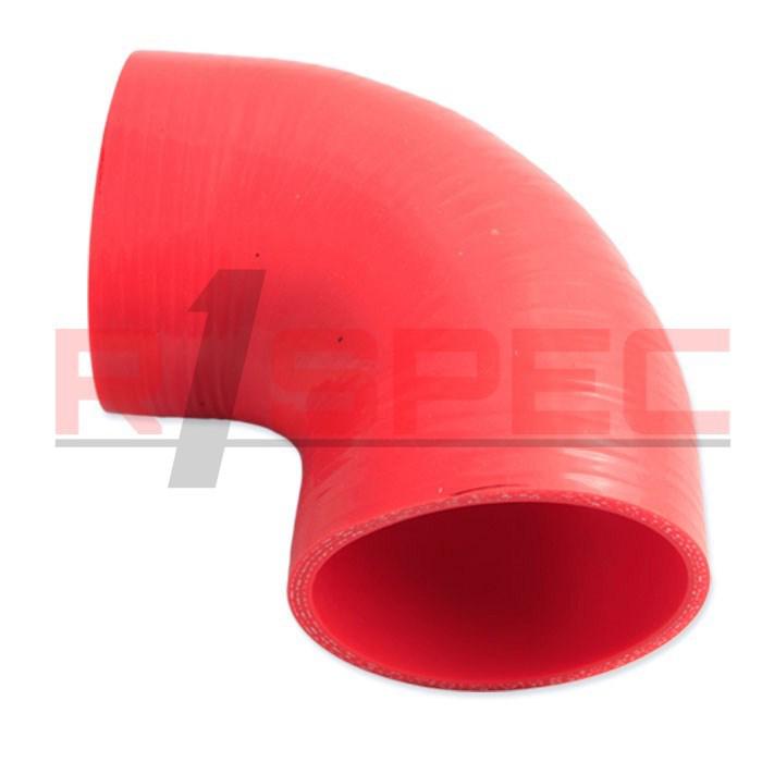 Universal 3.25'' 83mm 3 ply 90 degree elbow red silicone hose coupler turbo rd