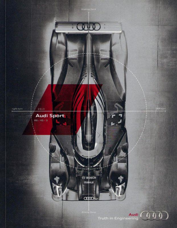 2013 audi sport r8 rs s factory brochure only 1 on ebay*