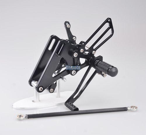 Black cnc adjuster footrest racing rearset for honda cb400 vtec 1992-1998