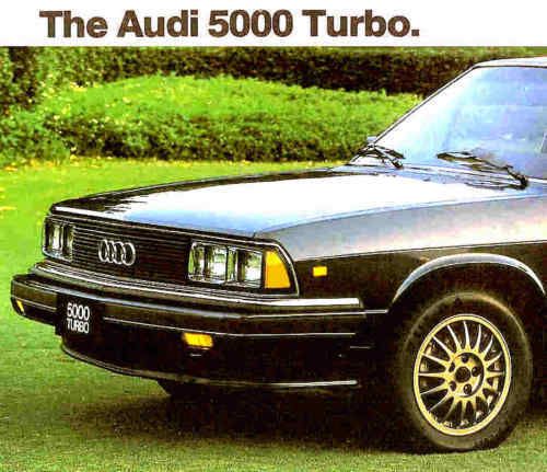 1980 audi 5000 turbo factory brochure -audi 5000 turbo-audi 5000 turbo