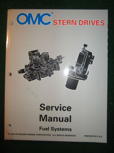 1995 hu 1997 lk omc stern drive fuel system service repair shop manual