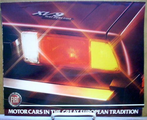 1981 81 fiat x1/9 color sales brochure