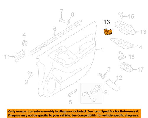 Subaru oem 14-15 forester front door-window switch 83071sg100