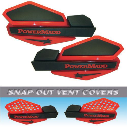 Powermadd star handguards honda red/black 34207 **new old stock**