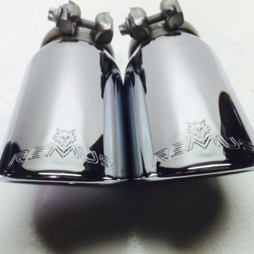Remus 2.5in chrome exhaust tip set 0026 55s  *in stock ready to ship*