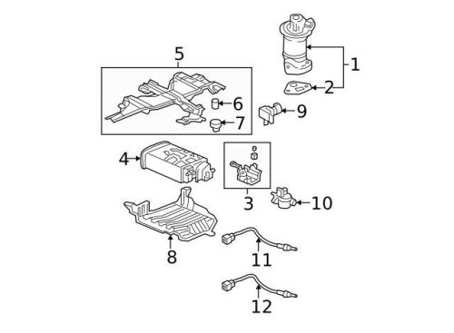 Genuine 2003-2008 acura rr oxygen sensor 36531-rca-a02