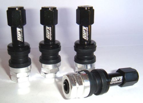 Free shipping 4 pcs. black aluminum tire valve stems cap pdr racing.