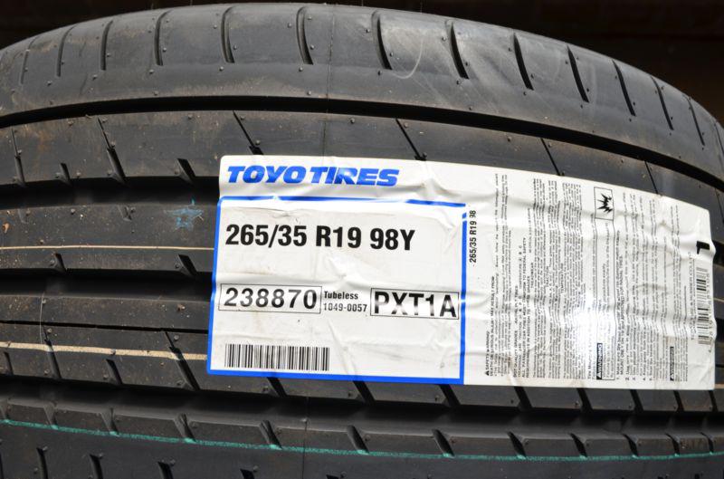2 new 265 35 19 toyo proxes t1 ao tires
