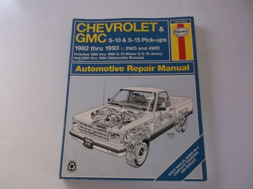 Haynes chevy/gmc s10&amp; s15 pick-ups 1982-1993-used