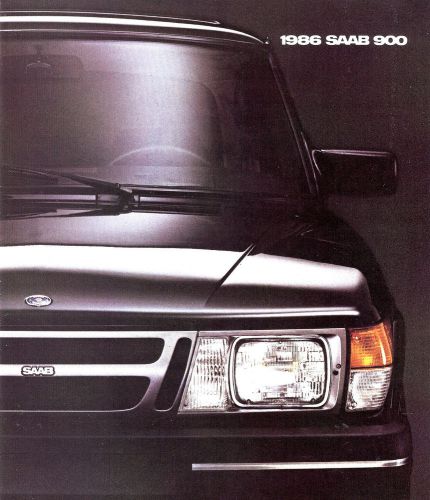 1986 saab 900 turbo 3d 4d 900s brochure -saab 900s 3d-saab 900 4d-saab 900 turbo