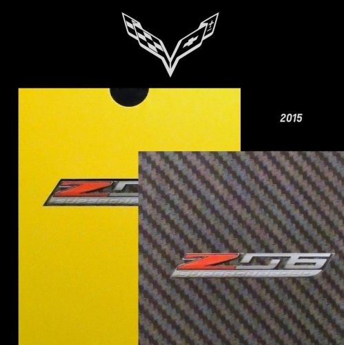 Corvette stingray 2015 book + z06 lt4 brochure - chevrolet - z51 lt1 convertible