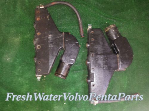 Glm volvo penta exhaust manifolds &amp; risers p/n 855926 855384 casting 855925 1- 8