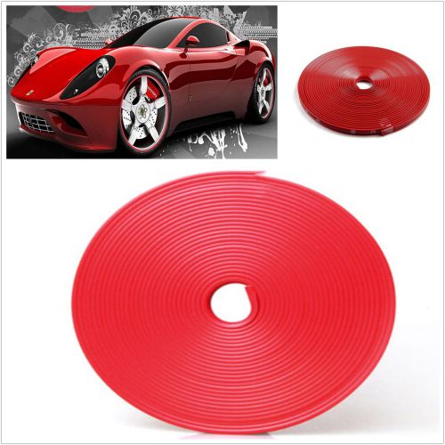 Red car suv crv wheel rim protector car tire guard line rubber moulding 1pcs 7m