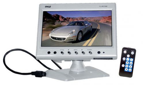 New pyle plhr78w 7&#039;&#039; widescreen tft headrest monitor in white