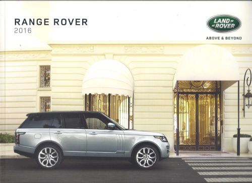 2016 land rover  -  range rover  -   97 page brochure