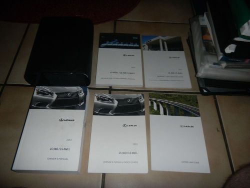 2013 lexus ls460 ls460l with navigation owners manual set + free shipping