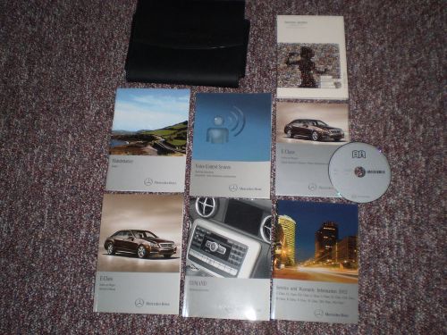 2012 mercedes e class sedan &amp; wagon 350 550 63 amg owners manual books nav case