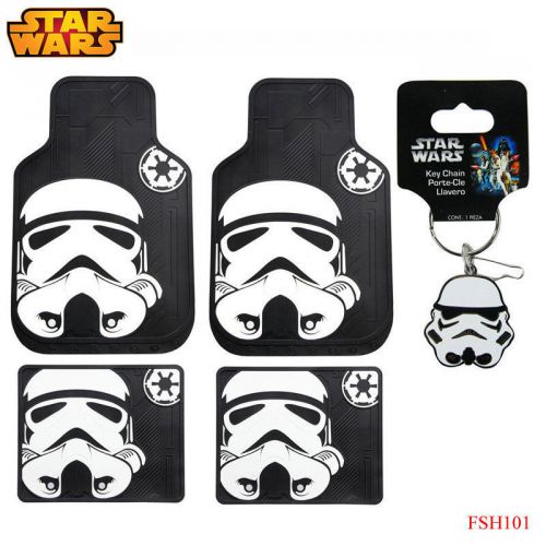New 5pc star wars storm trooper car truck front rubber all weather floor mats