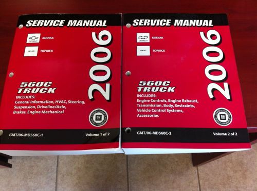 Gm service manuals 2 books medium truck kodiak and topkick new in box