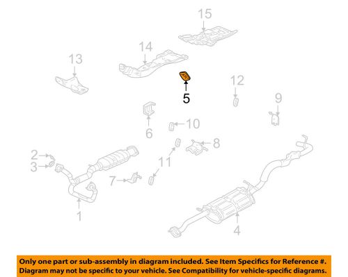 Gm oem exhaust-muffler w/tpipe gasket 15027074