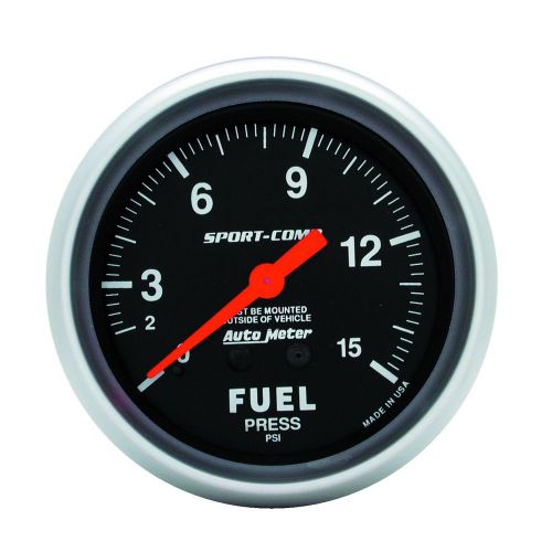 Auto meter 3411 sport-comp; mechanical fuel pressure gauge