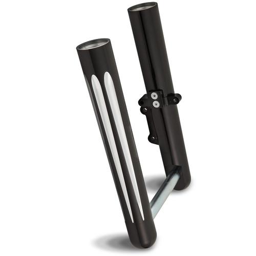 Arlen ness deep cut hot fork legs, black for harley 2000-06 softail fxst