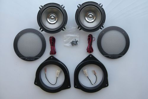 Toyota mr2 (00-07) - front pioneer car speakers + speaker adaptors sak-2912 13cm