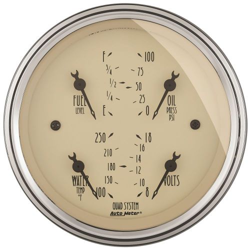 Auto meter 1812 antique beige; quad gauge