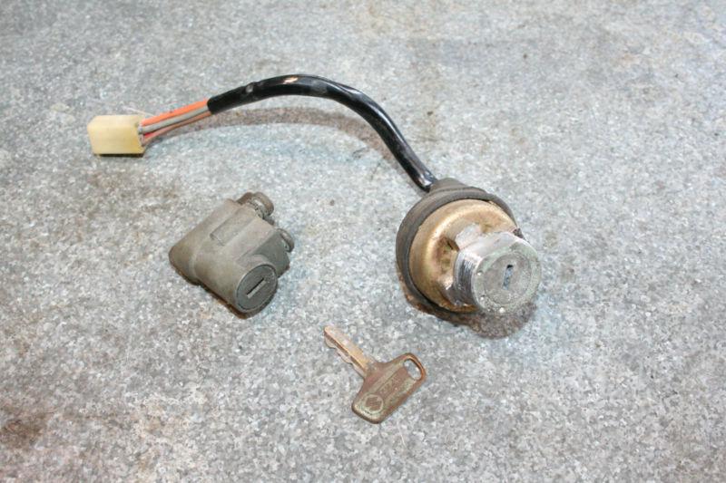 1972 suzuki t500 titan ignition switch steering lock key #24324