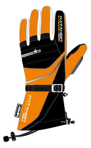 Katahdin frostfire snowmobile gloves orange 4xl