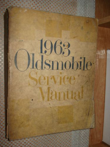 1963 oldsmobile shop manual service book original rare