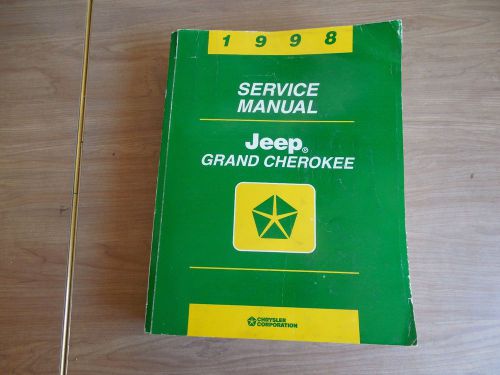 1998 jeep grand cherokee service shop repair manual factory dealership oem book