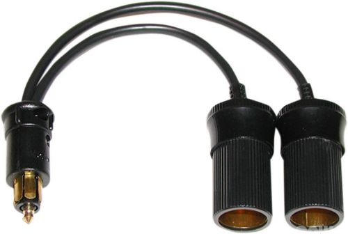 Powerlet to cigarette lighter y cable black quick-disconnect pac-028