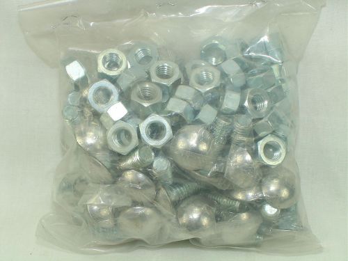 Chevrolet or gm 7/16-14 x 2 1/4&#034; high crown ss capped bumper bolts and nuts 50