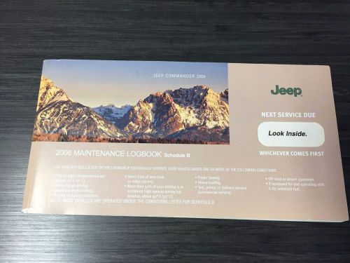 2006 jeep commander owners manual with case